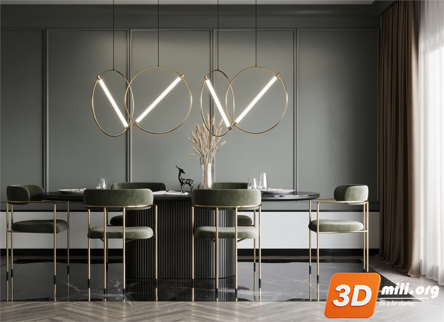 Dining Table Set Skp Files